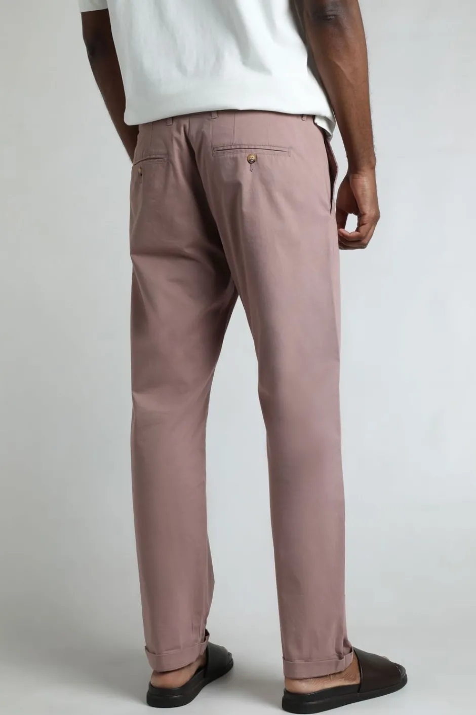 Weird Fish Trousers & Jeans|Freddie Super Soft Chino Trousers Dusty Rose