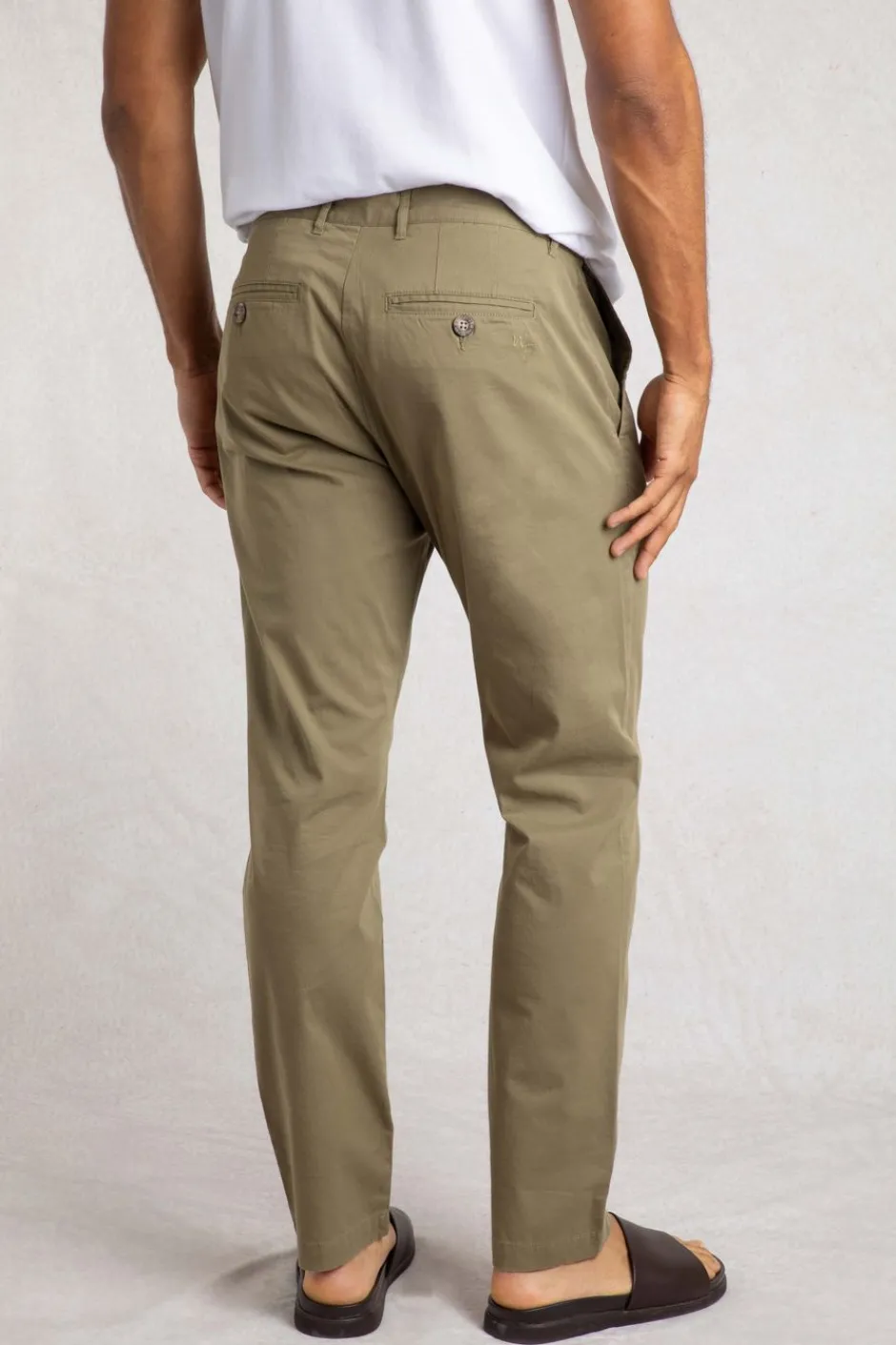 Weird Fish Trousers & Jeans|Freddie Super Soft Chino Trousers Burnt Olive