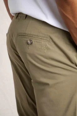 Weird Fish Trousers & Jeans|Freddie Super Soft Chino Trousers Burnt Olive
