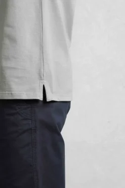Weird Fish Polo & Rugby Shirts|Giles Pique Polo Shirt Limestone