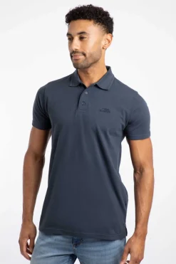 Weird Fish Polo & Rugby Shirts|Giles Pique Polo Shirt Navy