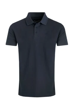 Weird Fish Polo & Rugby Shirts|Giles Pique Polo Shirt Navy