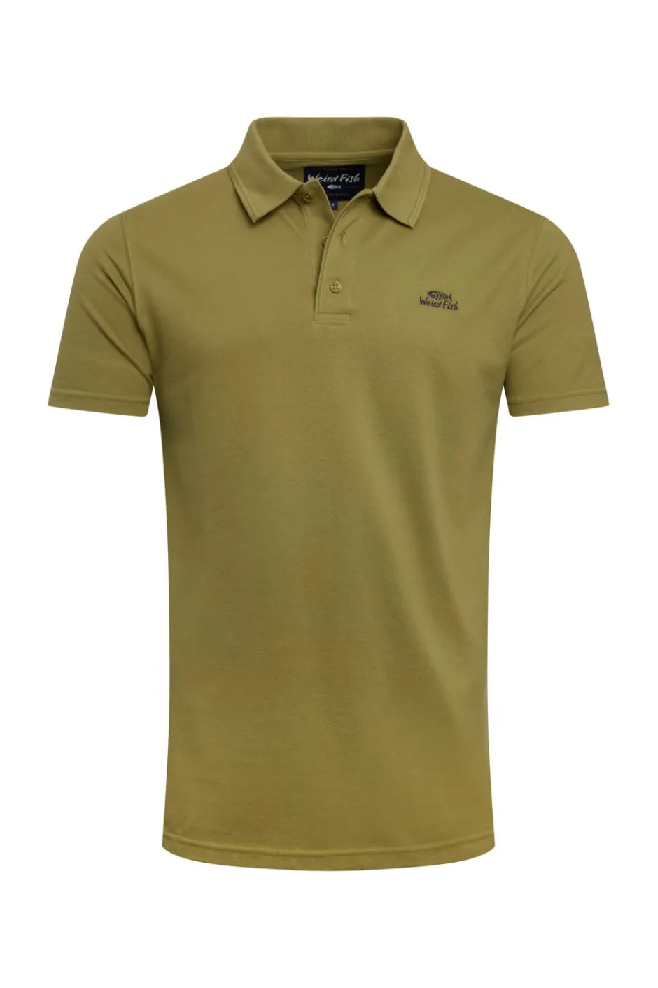 Weird Fish Polo & Rugby Shirts|Giles Pique Polo Shirt Pear