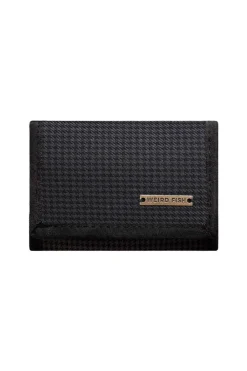 Weird Fish Caps & Scarves|Scarves & Caps|Gladstone Houndstooth Check Ripper Wallet Charcoal