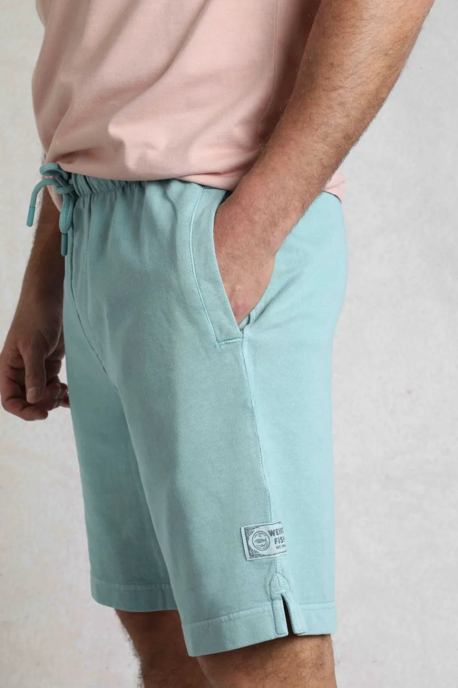 Weird Fish Shorts|Hamilton Sunwashed Sweatshirt Shorts Mineral Blue