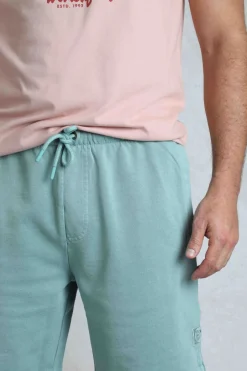 Weird Fish Shorts|Hamilton Sunwashed Sweatshirt Shorts Mineral Blue