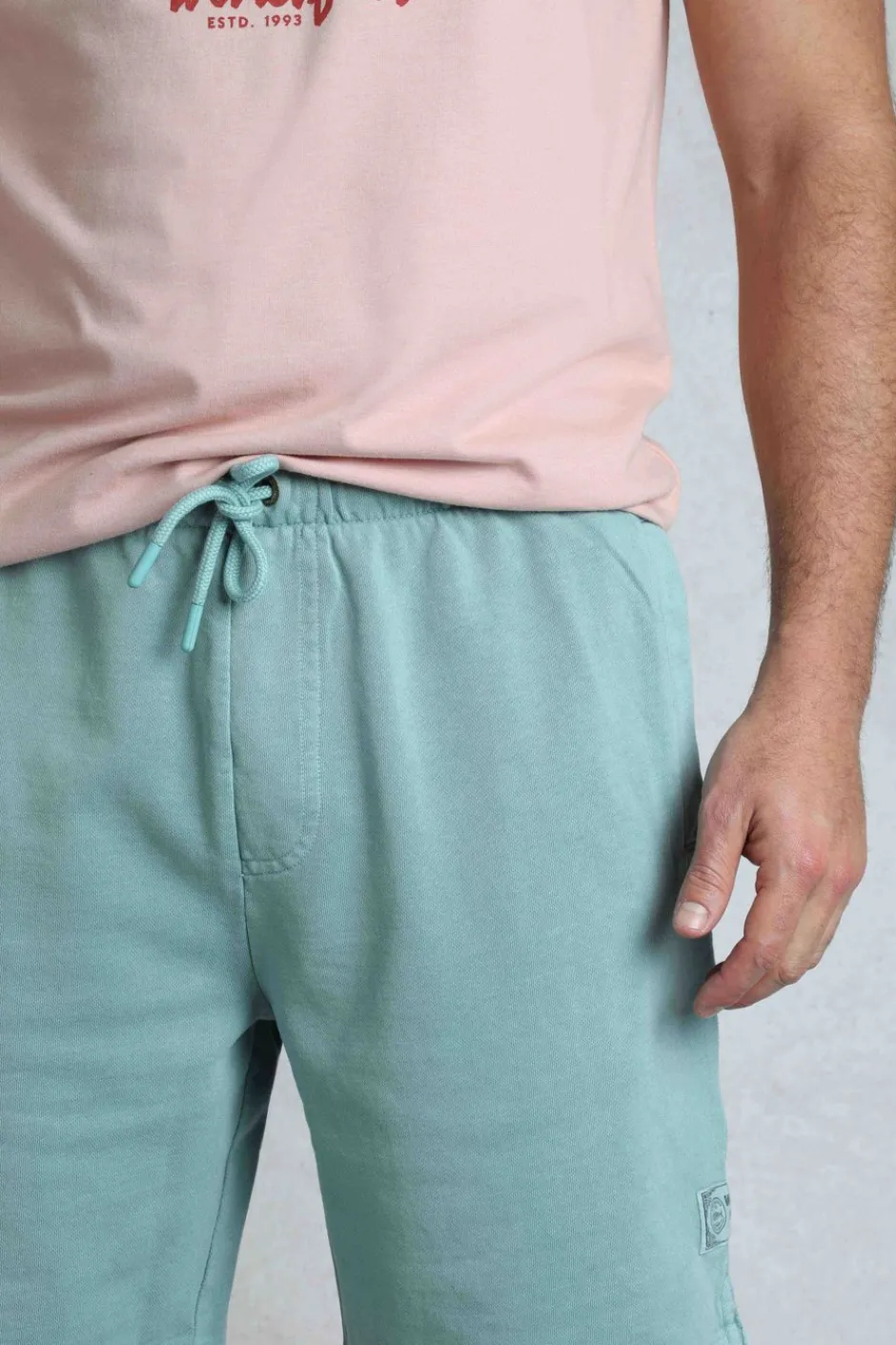 Weird Fish Shorts|Hamilton Sunwashed Sweatshirt Shorts Mineral Blue
