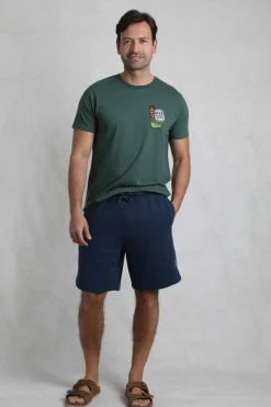 Weird Fish Shorts|Hamilton Sunwashed Sweatshirt Shorts Navy