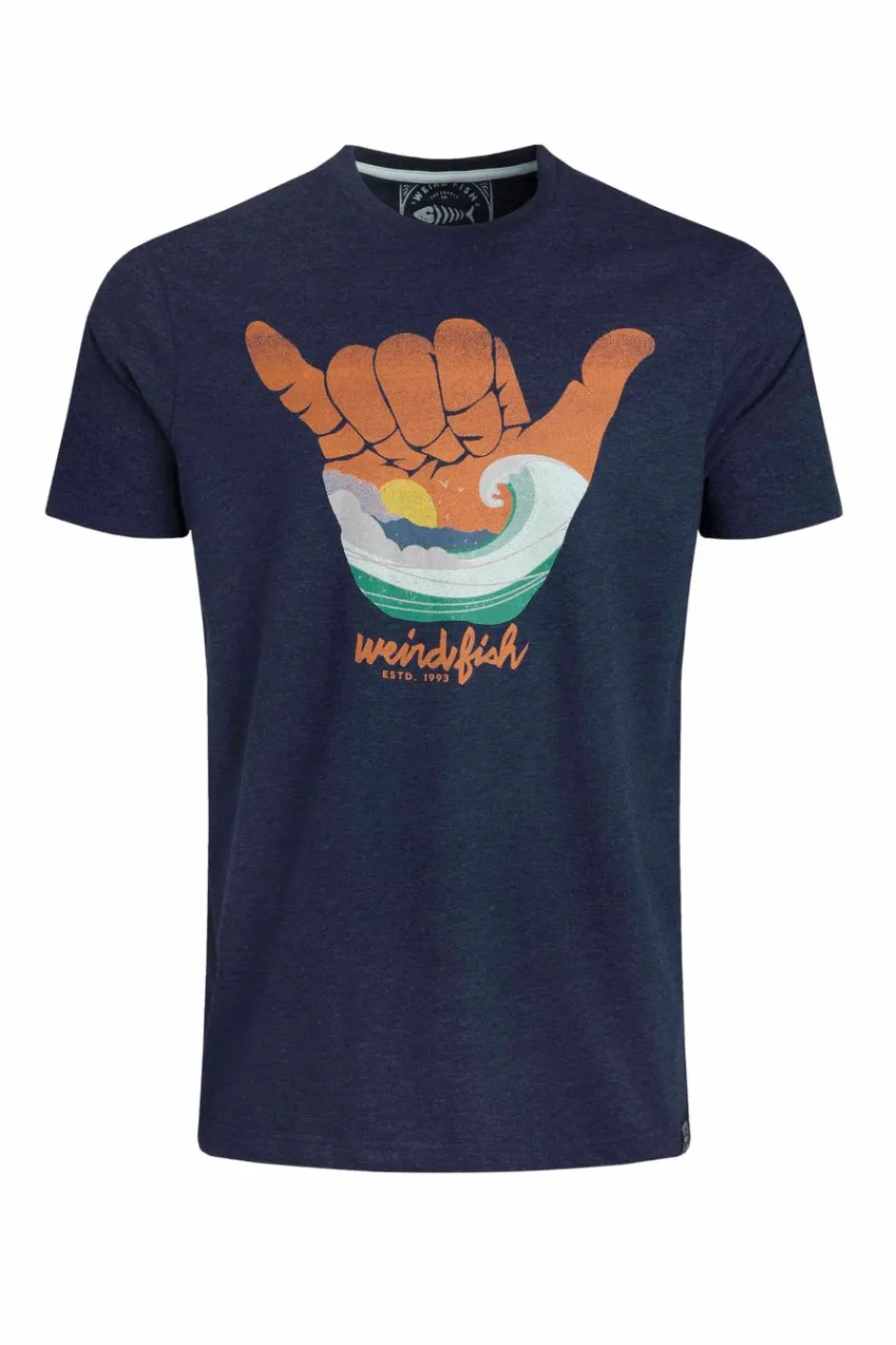 Weird Fish T-Shirts|Hang Loose Eco Graphic T-Shirt Dark Blue
