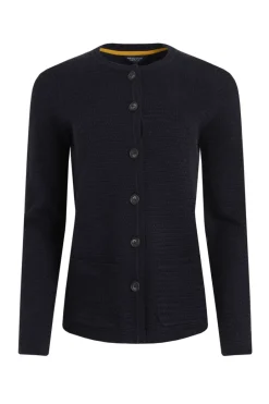 Weird Fish Jumpers & Cardigans|Knitwear|Hayley Knitted Cardigan Navy