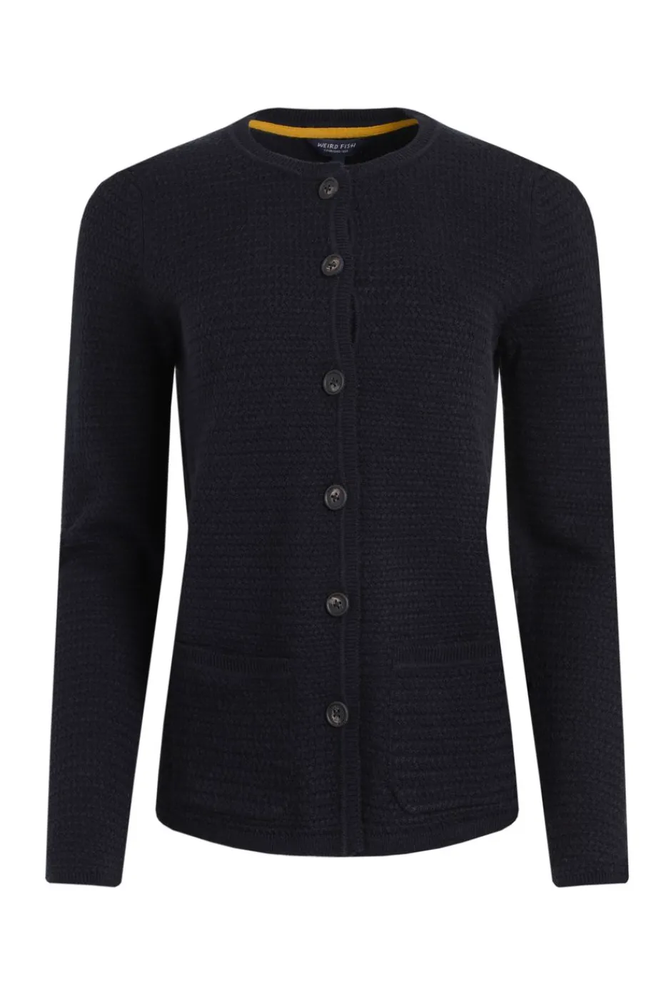 Weird Fish Jumpers & Cardigans|Knitwear|Hayley Knitted Cardigan Navy