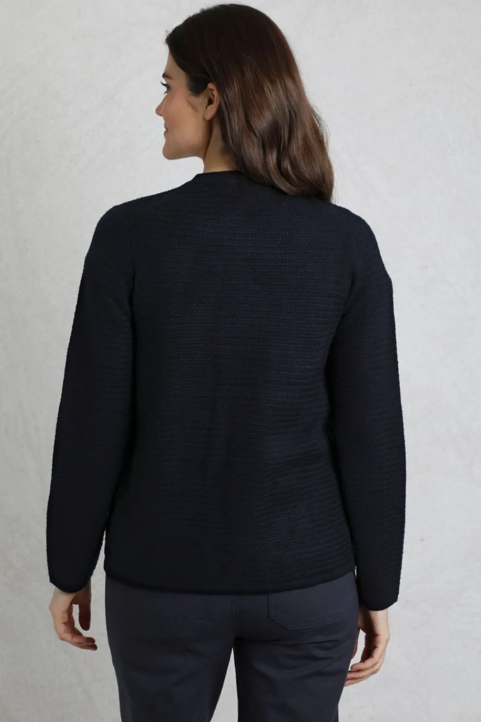 Weird Fish Jumpers & Cardigans|Knitwear|Hayley Knitted Cardigan Navy