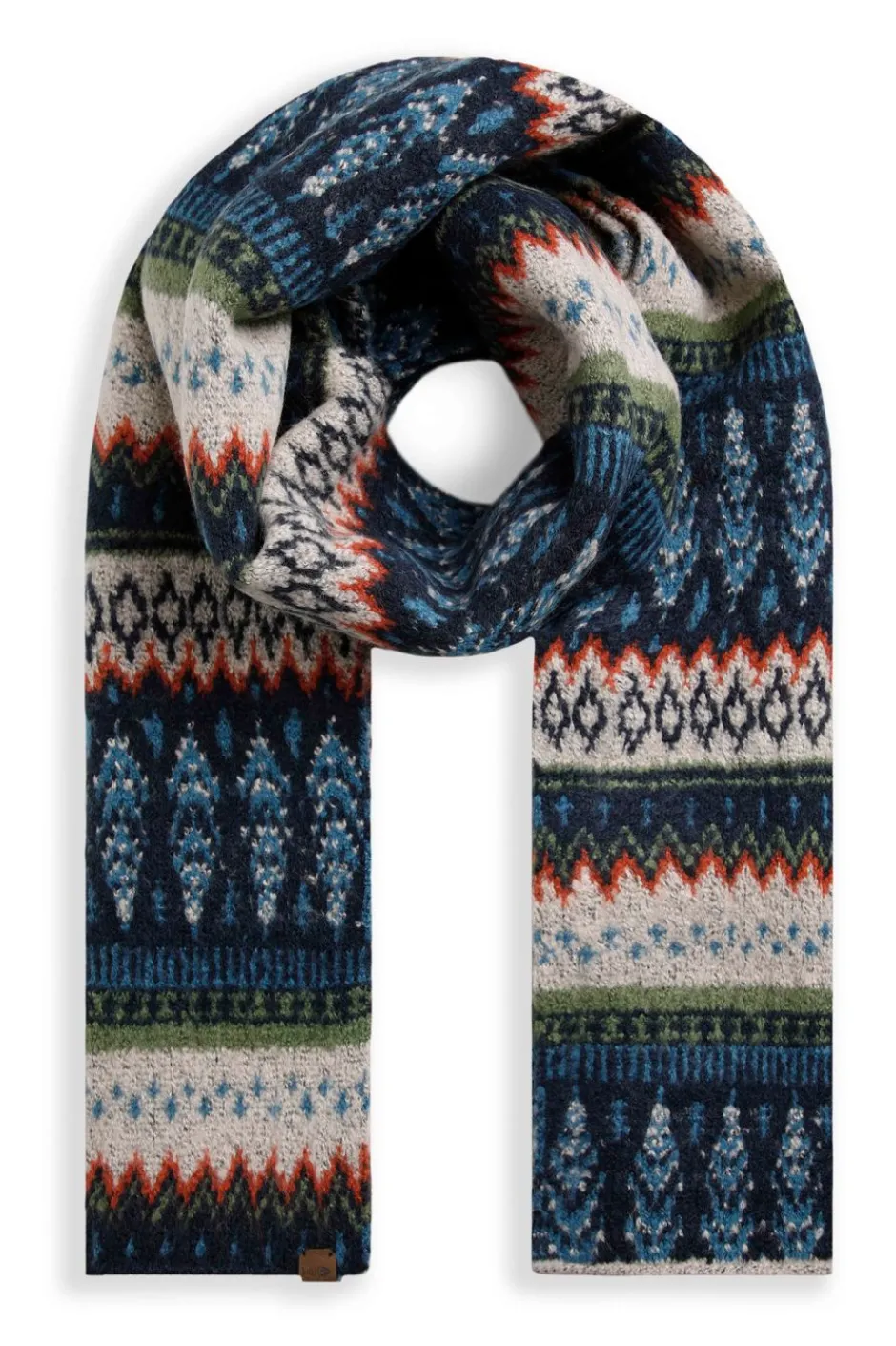 Weird Fish Socks & Tights|Socks & Tights|Heathfield Fair Isle Scarf Navy