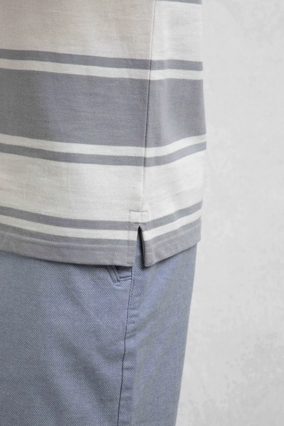 Weird Fish Polo & Rugby Shirts|Henry Striped Pique Polo Shirt Limestone