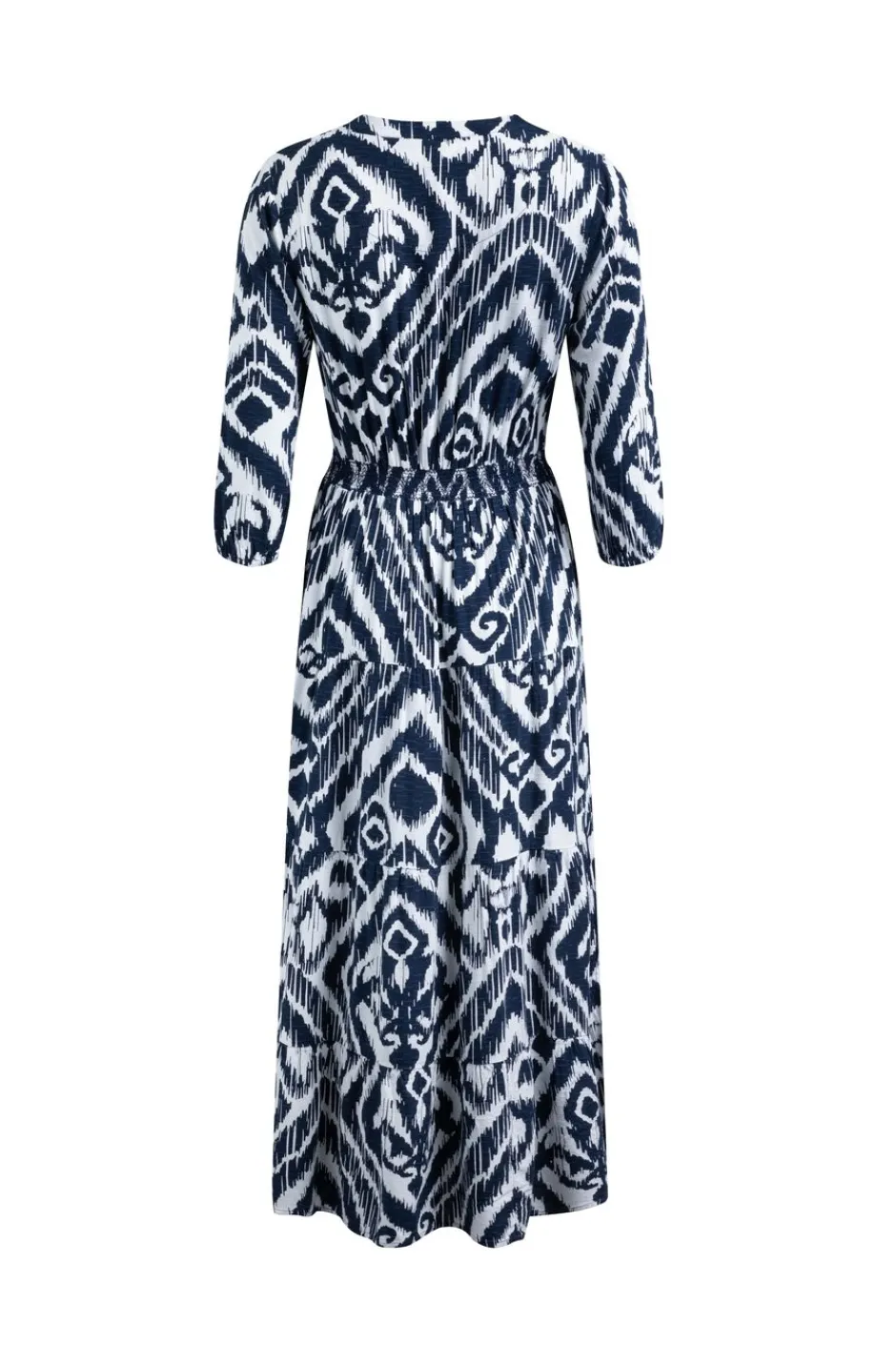 Weird Fish Dresses|Himanshee Lenzing EcoVero™ Printed Viscose Maxi Dress Indigo