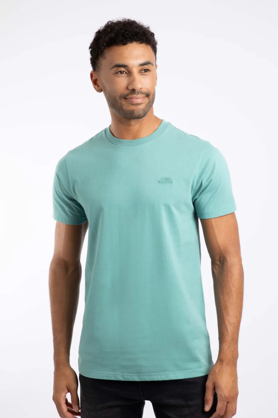 Weird Fish T-Shirts|Hooked Branded T-Shirt Mineral Blue