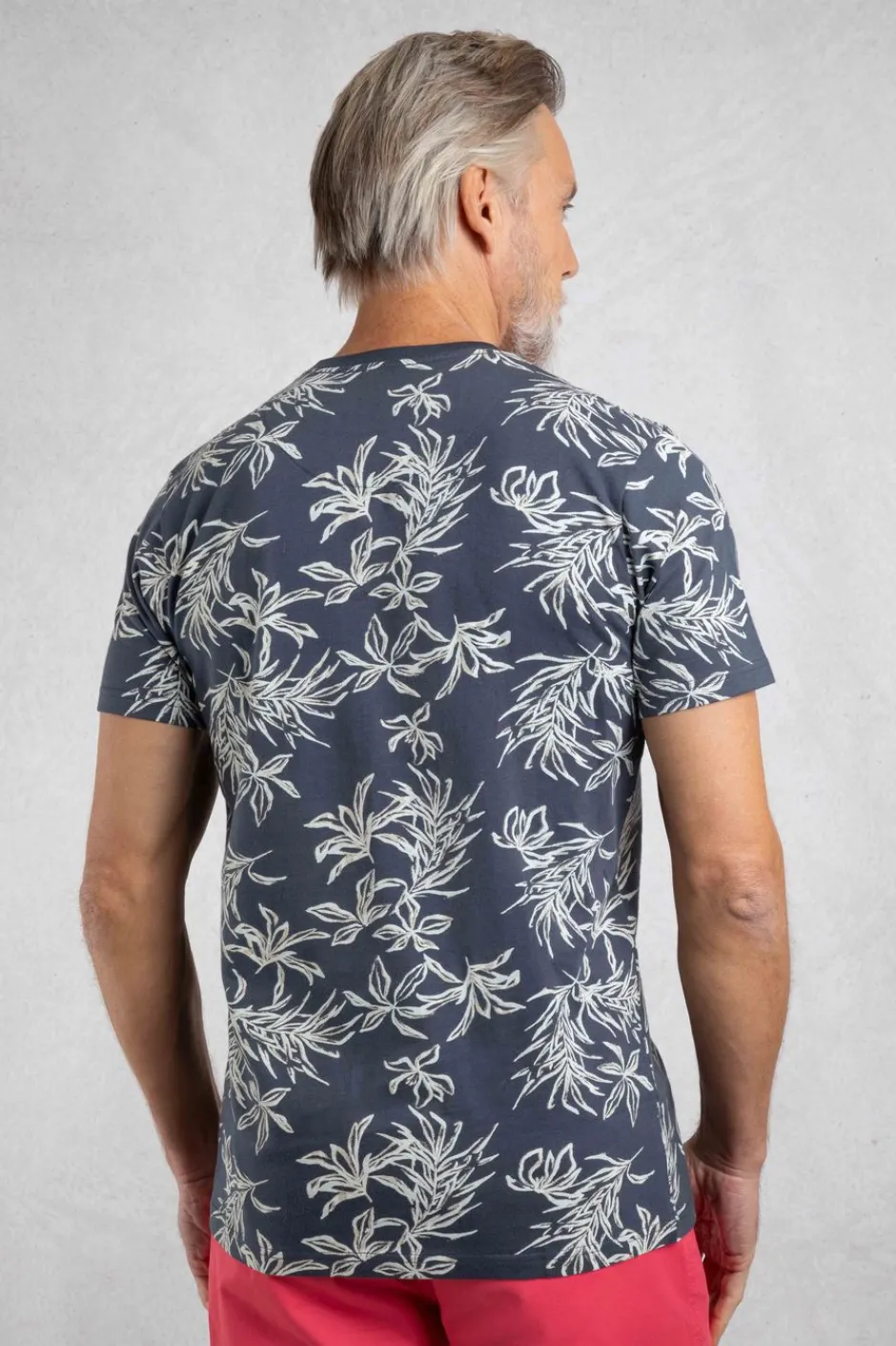 Weird Fish T-Shirts|Howes Organic Cotton Printed T-Shirt Navy