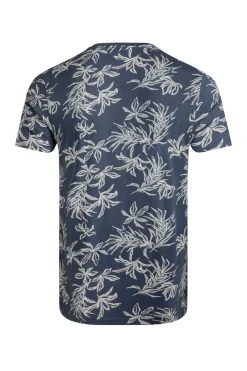 Weird Fish T-Shirts|Howes Organic Cotton Printed T-Shirt Navy