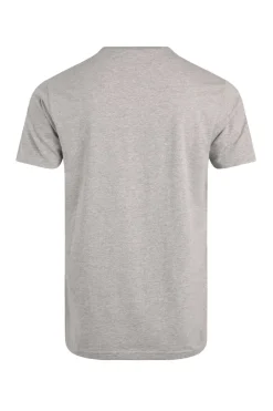 Weird Fish T-Shirts|Hudson Organic Cotton Front Print Branded T-Shirt Grey Marl