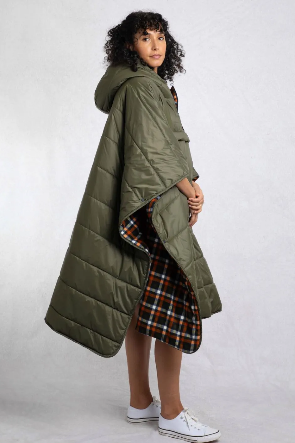 Weird Fish Swimwear & Changing Robes|Swimwear|Indiana Showerproof Blanket Robe Fir Green