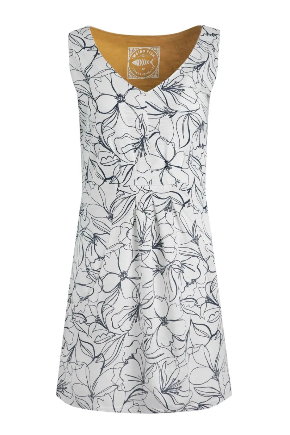 Weird Fish Tunics|Tops & T-Shirts|Indus Printed Jersey Tunic Light Cream