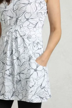 Weird Fish Tunics|Tops & T-Shirts|Indus Printed Jersey Tunic Light Cream