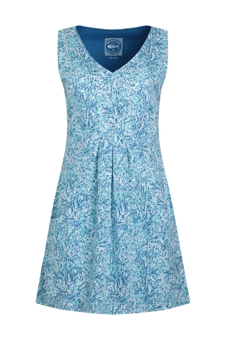 Weird Fish Tunics|Tops & T-Shirts|Indus Printed Jersey Tunic Azure