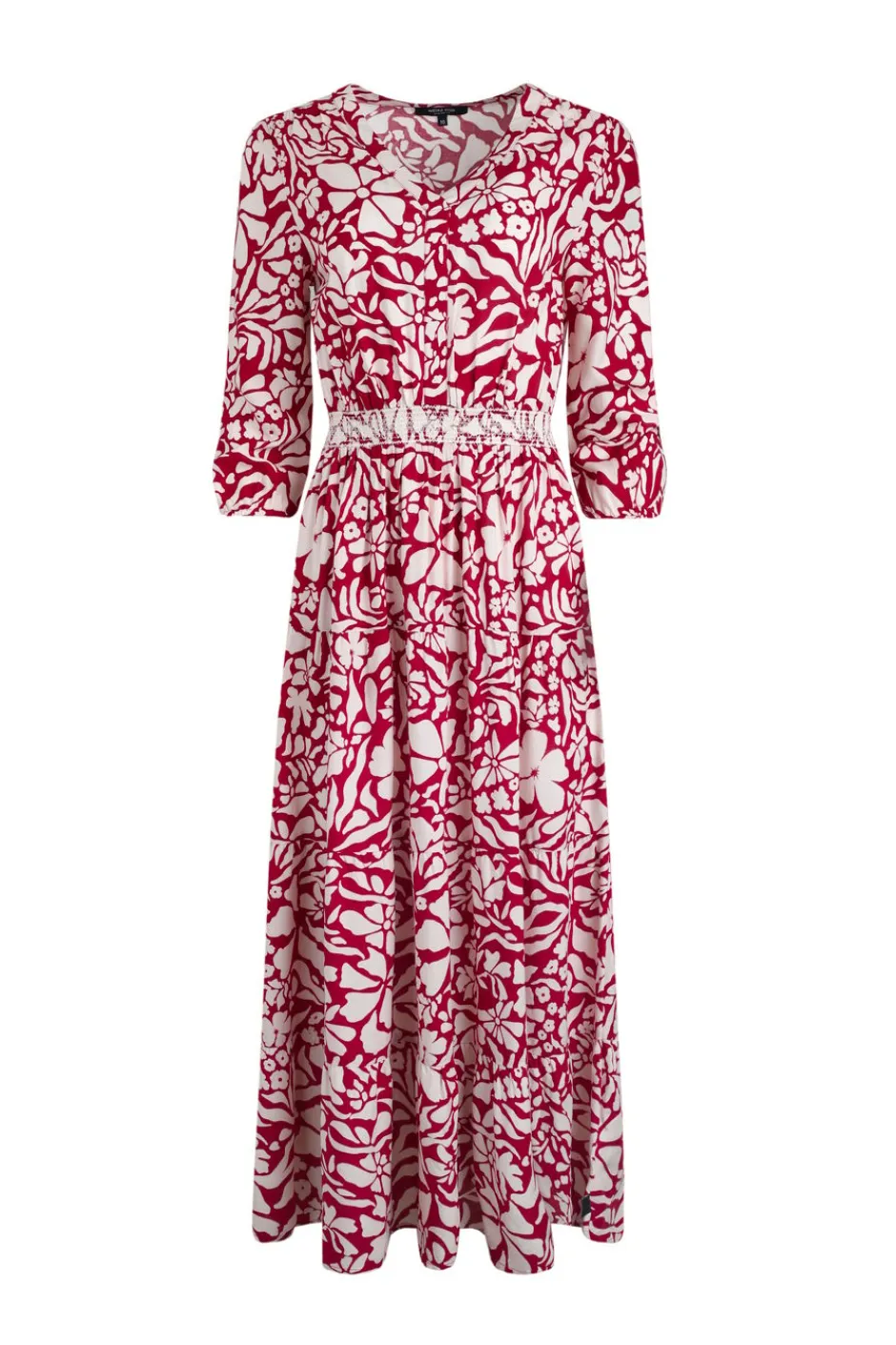 Weird Fish Dresses|Isha LivaEco™ Printed Viscose Dress Antique Cherry