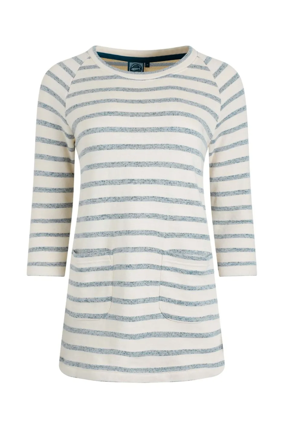 Weird Fish Tunics|Tops & T-Shirts|Ives Loopback Stripe Tunic Top Mint