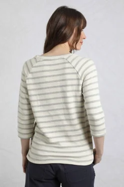 Weird Fish Tunics|Tops & T-Shirts|Ives Loopback Stripe Tunic Top Mint