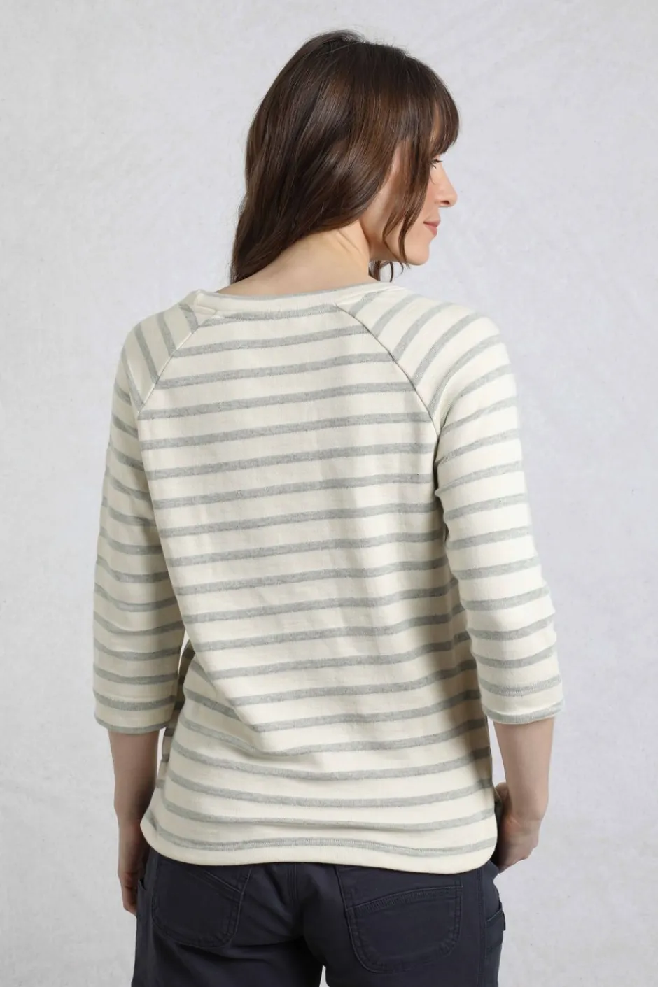 Weird Fish Tunics|Tops & T-Shirts|Ives Loopback Stripe Tunic Top Mint