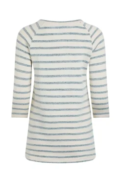 Weird Fish Tunics|Tops & T-Shirts|Ives Loopback Stripe Tunic Top Mint