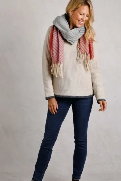 Weird Fish Socks & Tights|Socks & Tights|Jadida Eco Brushed Zig-Zag Scarf Pale Denim