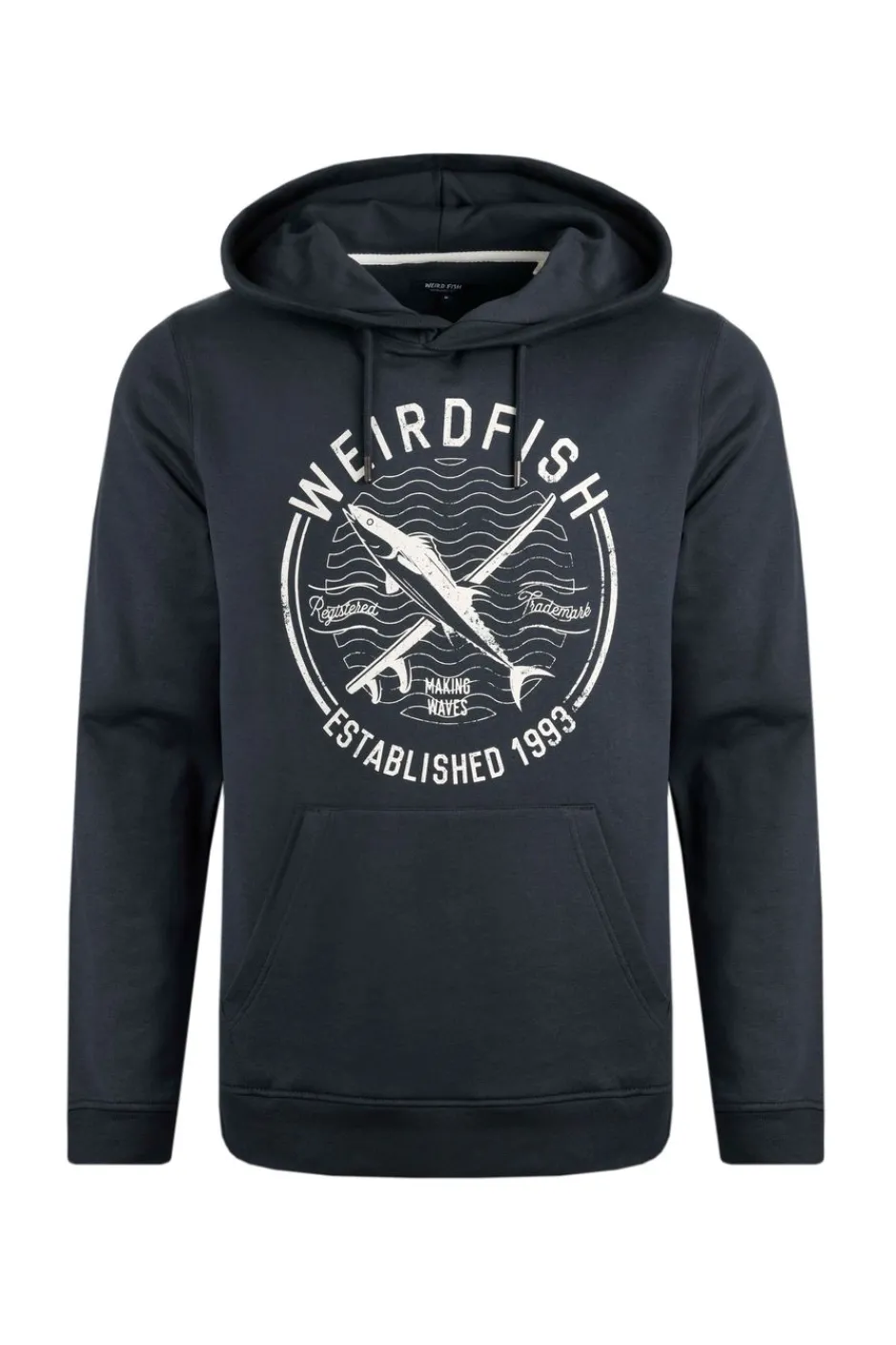 Weird Fish Sweatshirts & Hoodies|Jamie Branded Popover Sweatshirt Hoodie Navy