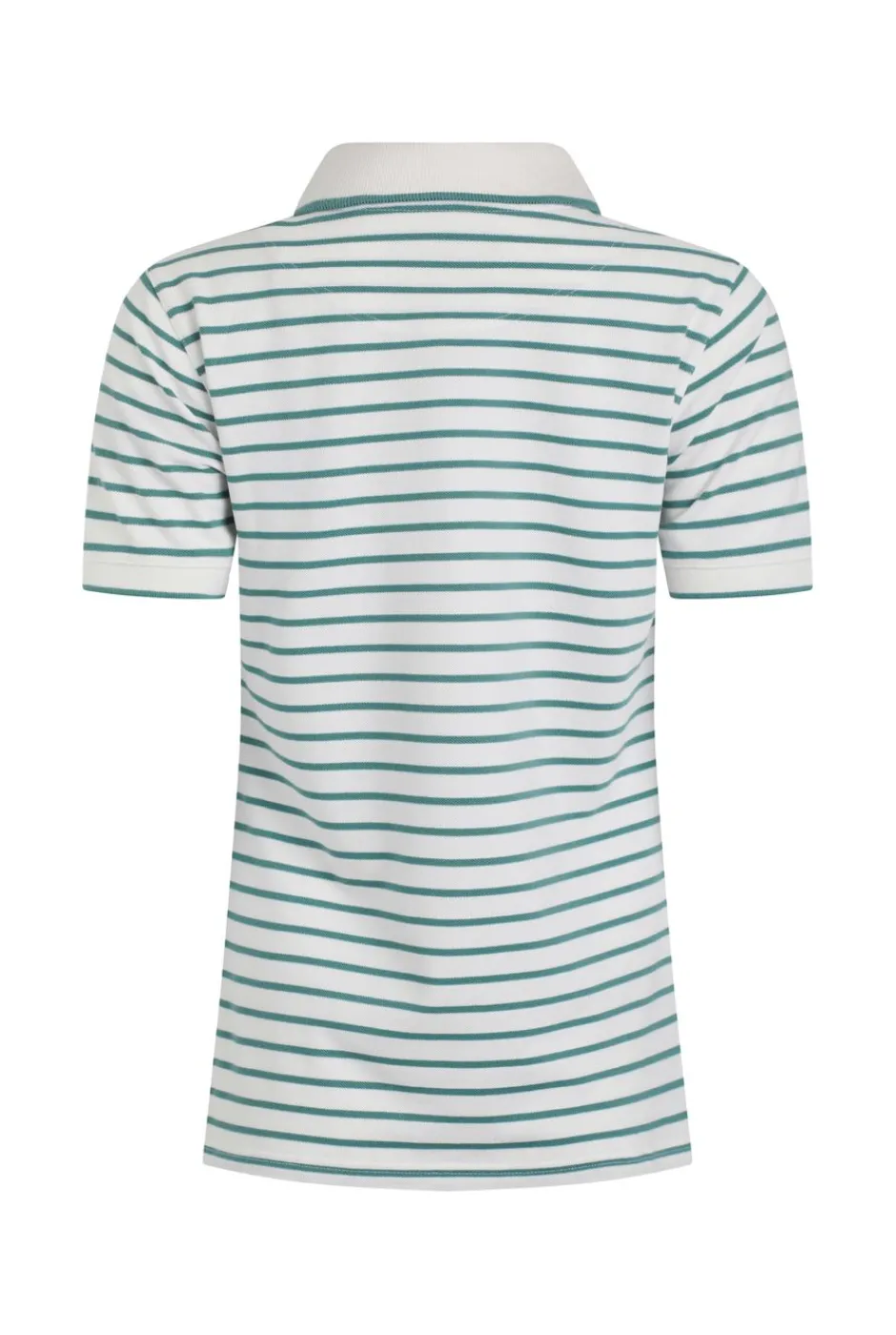 Weird Fish Tunics|Tops & T-Shirts|Janely Organic Cotton Striped Pique Polo Mineral Blue