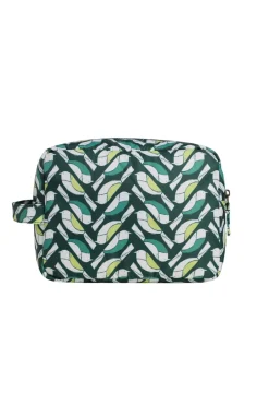 Weird Fish Socks & Tights|Socks & Tights|Janis Printed Washbag Cedar Green