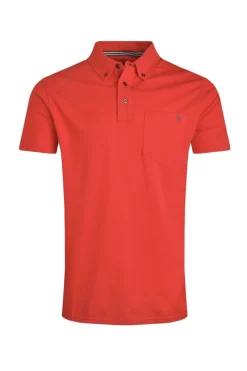 Weird Fish Polo & Rugby Shirts|Jeremy Button Down Jersey Polo Shirt Radical Red