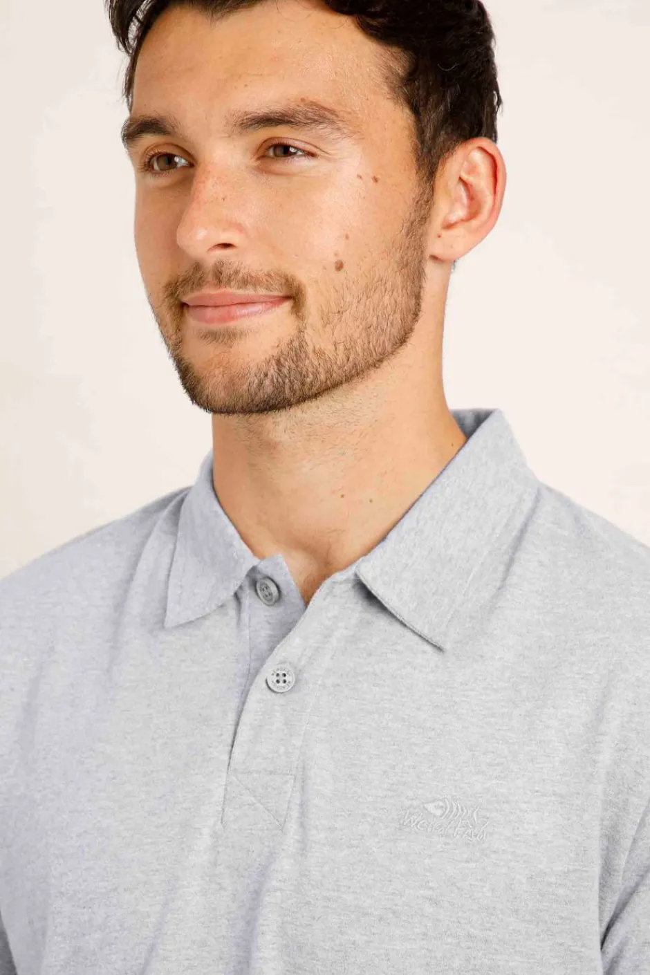 Weird Fish Polo & Rugby Shirts|Jetstream Polo Shirt Grey Marl