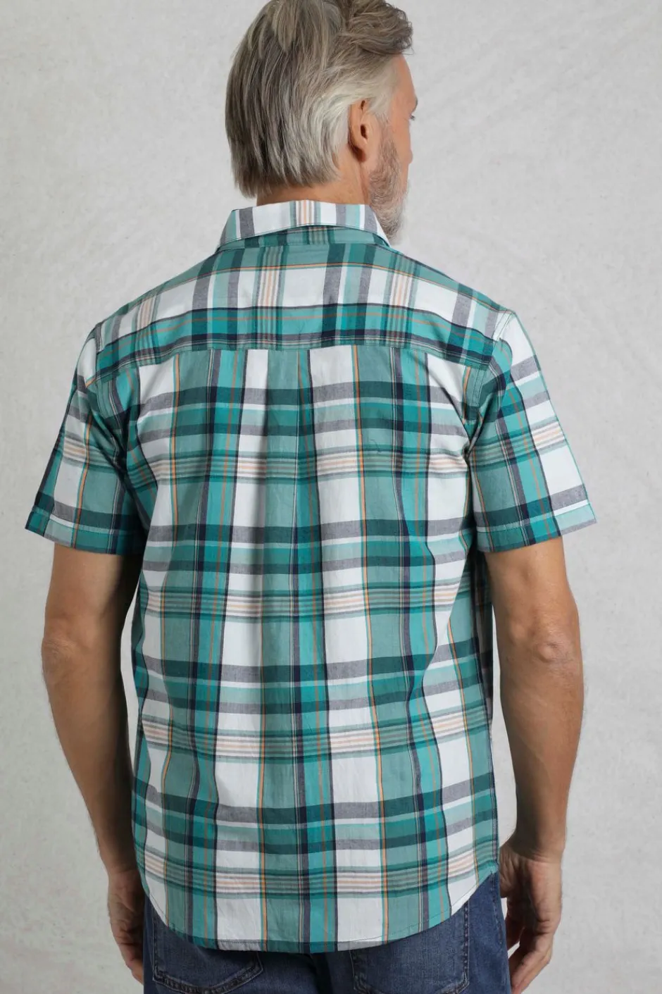 Weird Fish Shirts|Judd Organic Cotton Short Sleeve Check Shirt White