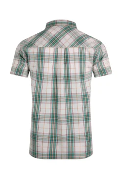 Weird Fish Shirts|Judd Organic Cotton Short Sleeve Check Shirt Viridis