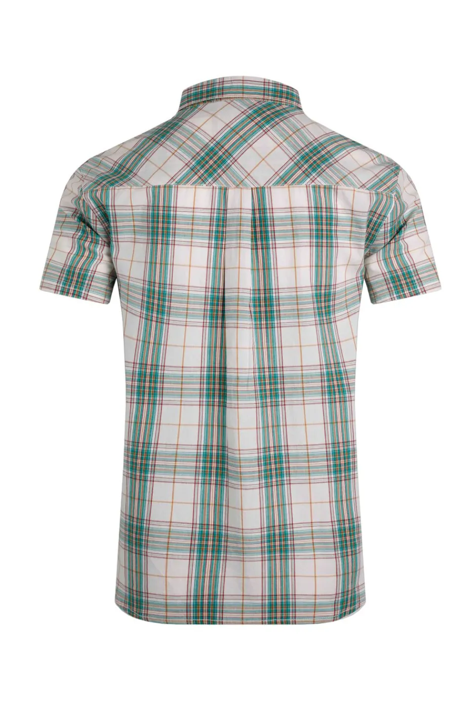 Weird Fish Shirts|Judd Organic Cotton Short Sleeve Check Shirt Viridis