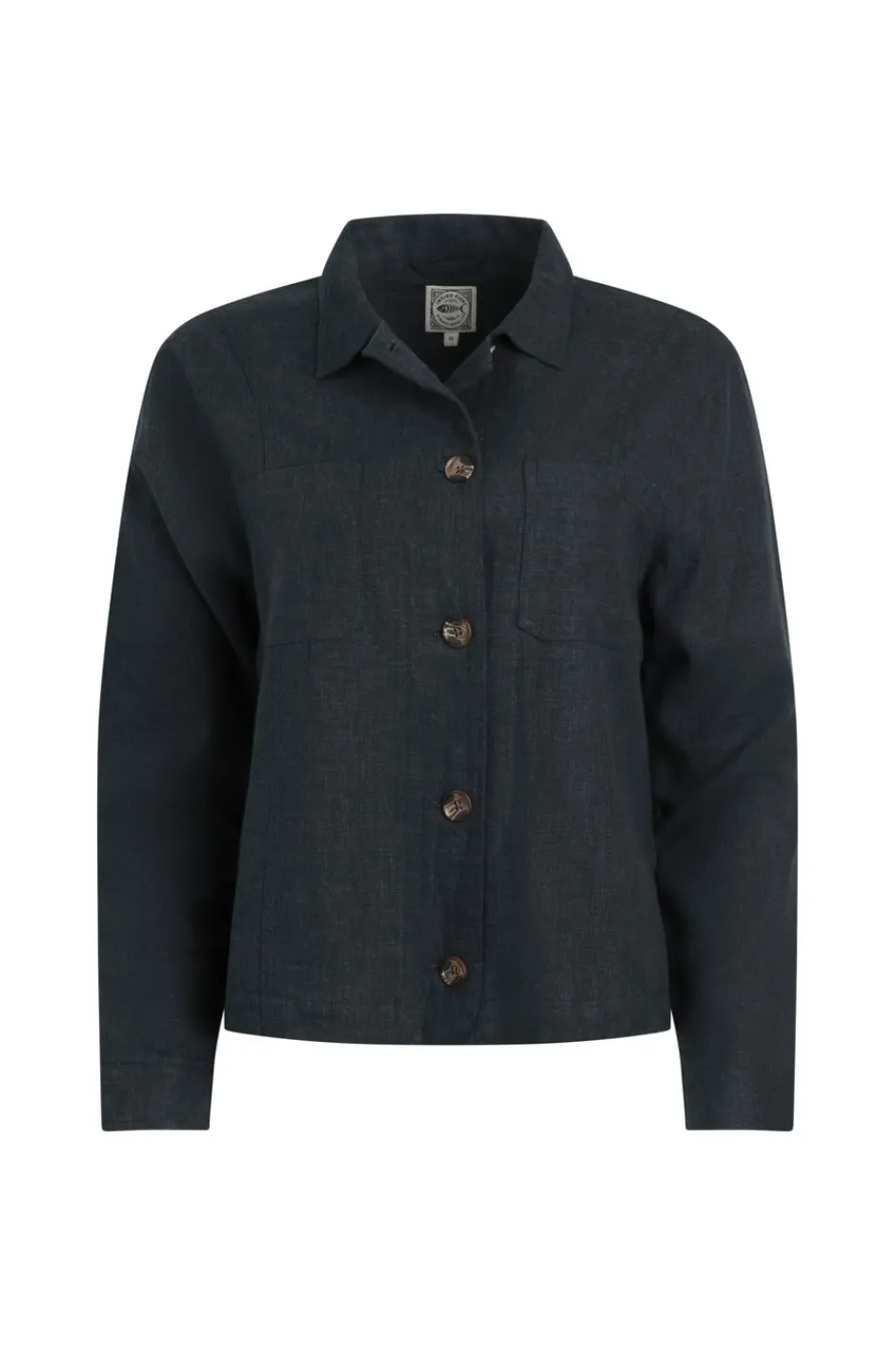 Weird Fish Coats, Jackets And Gilets|Linen|Karsten Relaxed Linen Jacket Navy