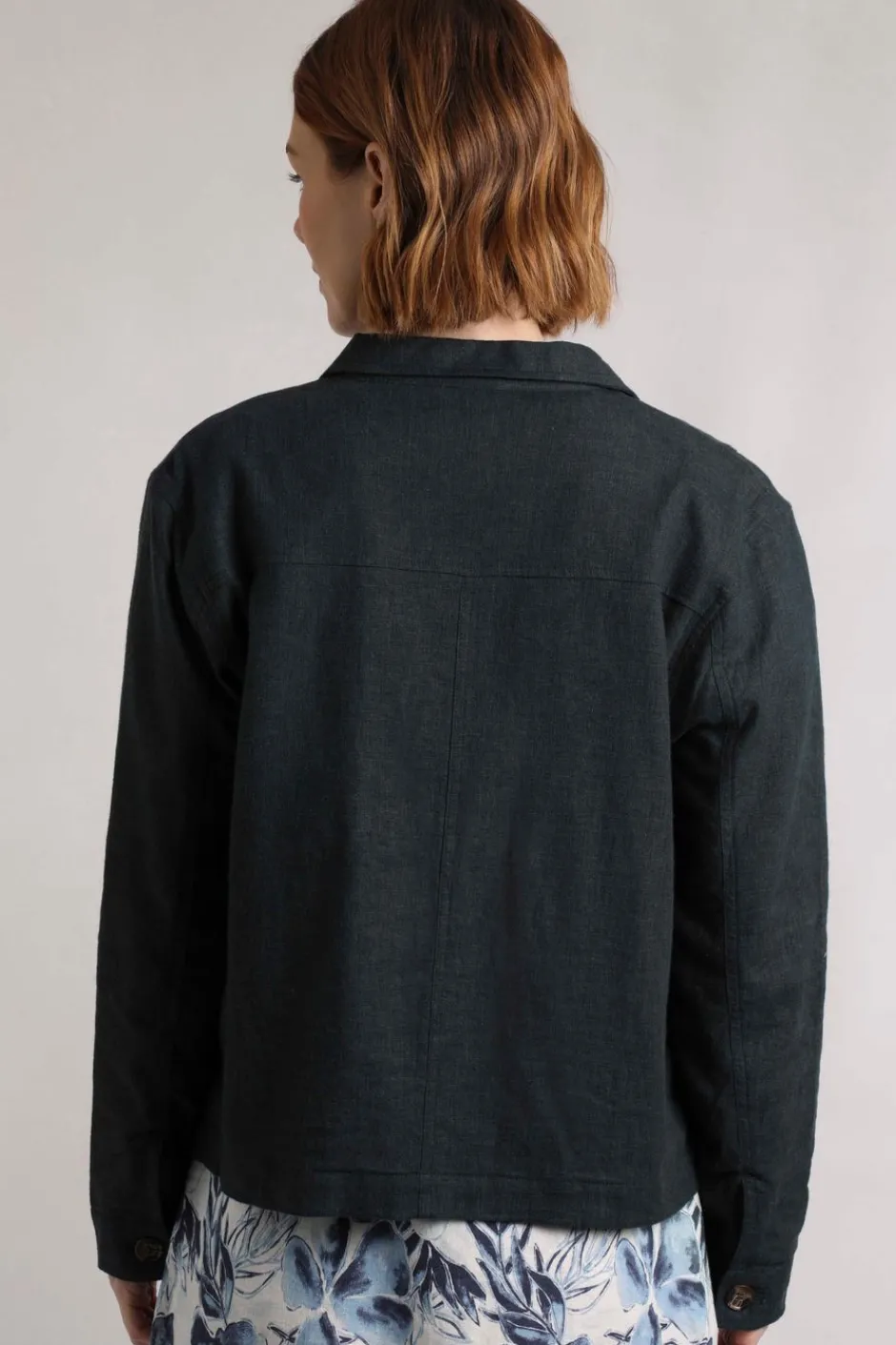 Weird Fish Coats, Jackets And Gilets|Linen|Karsten Relaxed Linen Jacket Navy