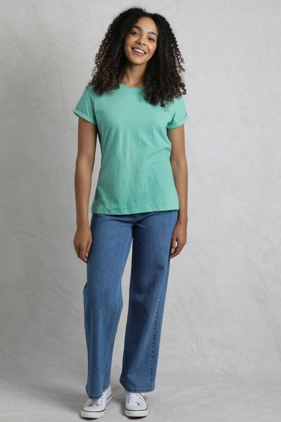 Weird Fish Tunics|Tops & T-Shirts|Kaya Organic Cotton Outfitter T-Shirt Aqua Marine