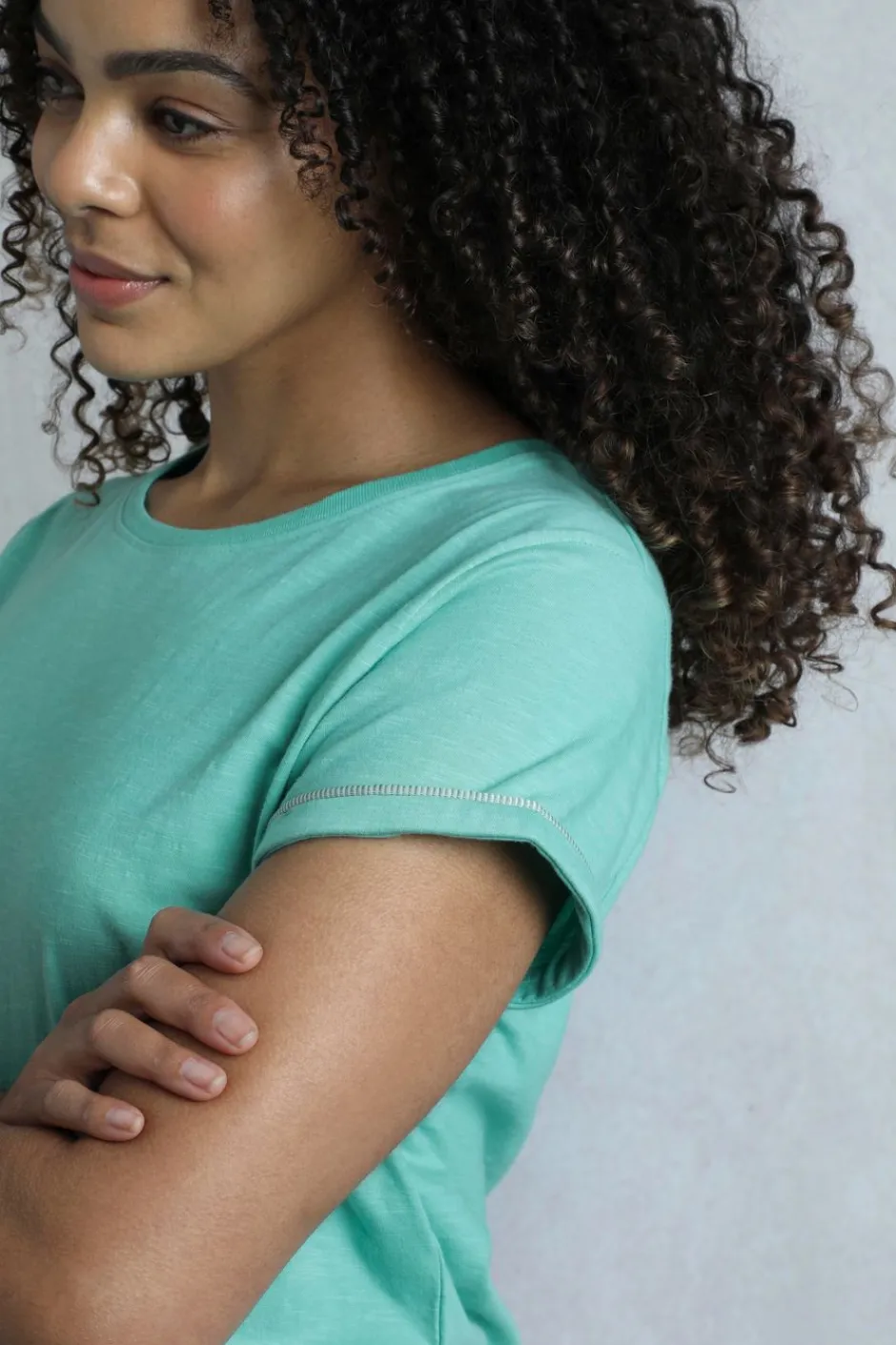 Weird Fish Tunics|Tops & T-Shirts|Kaya Organic Cotton Outfitter T-Shirt Aqua Marine