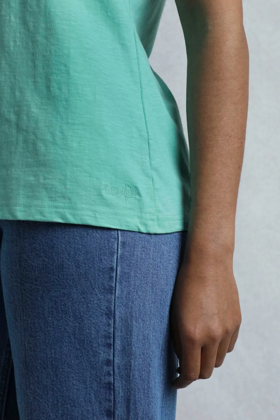 Weird Fish Tunics|Tops & T-Shirts|Kaya Organic Cotton Outfitter T-Shirt Aqua Marine