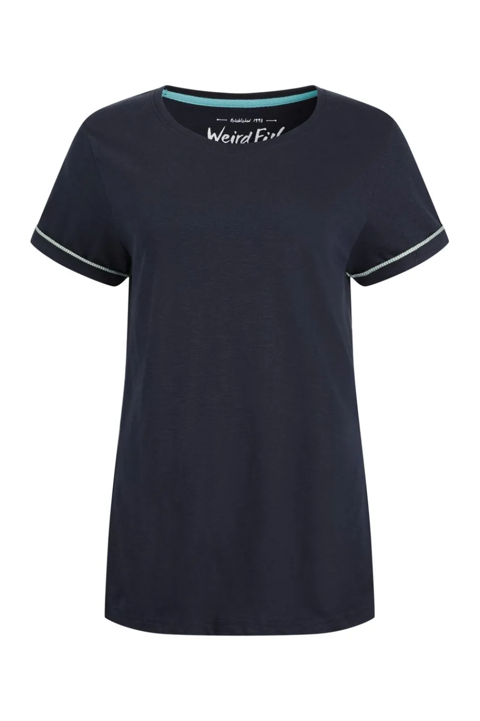 Weird Fish Tunics|Tops & T-Shirts|Kaya Organic Cotton Outfitter T-Shirt Navy