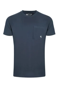 Weird Fish T-Shirts|Keaton Organic Cotton Super Soft Pocket T-Shirt Navy