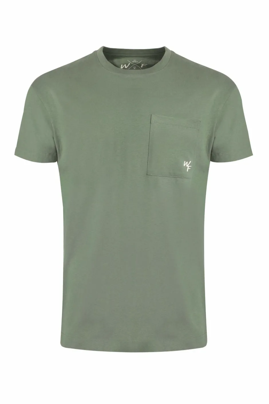 Weird Fish T-Shirts|Keaton Organic Cotton Super Soft Pocket T-Shirt Army Green