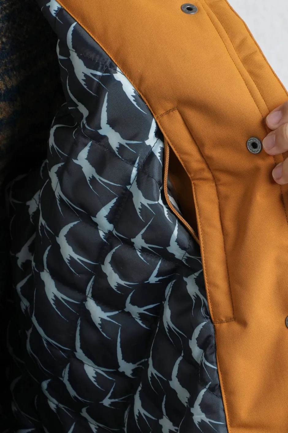 Weird Fish Coats, Jackets And Gilets|Kenzie Recycled Waterproof Coat Mustard